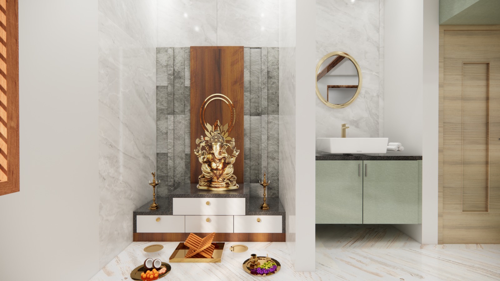 Pooja Rooms interior design - Pooja Room 01