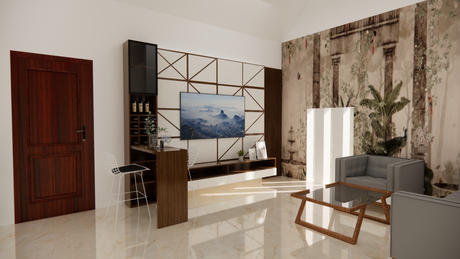 TV Units interior design - Tv Unit 08